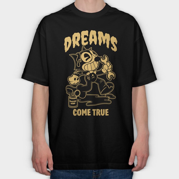 Dreams Bacon Soup, Tricou Oversize Barbati (Unisex)