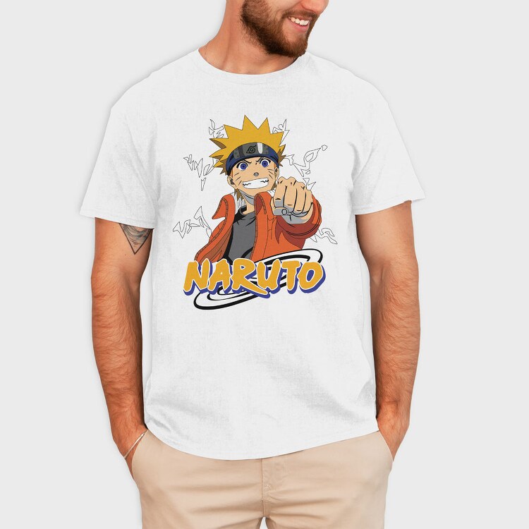 Naruto Fist Punch, Tricou Barbati (Unisex)