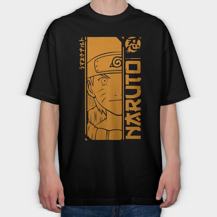 Naruto Headband, Tricou Oversize Barbati (Unisex)