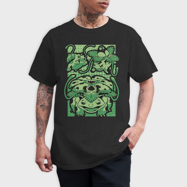 Bulbasaur Jungle, Tricou Barbati (Unisex)
