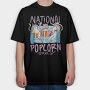 National Popcorn Day, Tricou Oversize Barbati (Unisex)