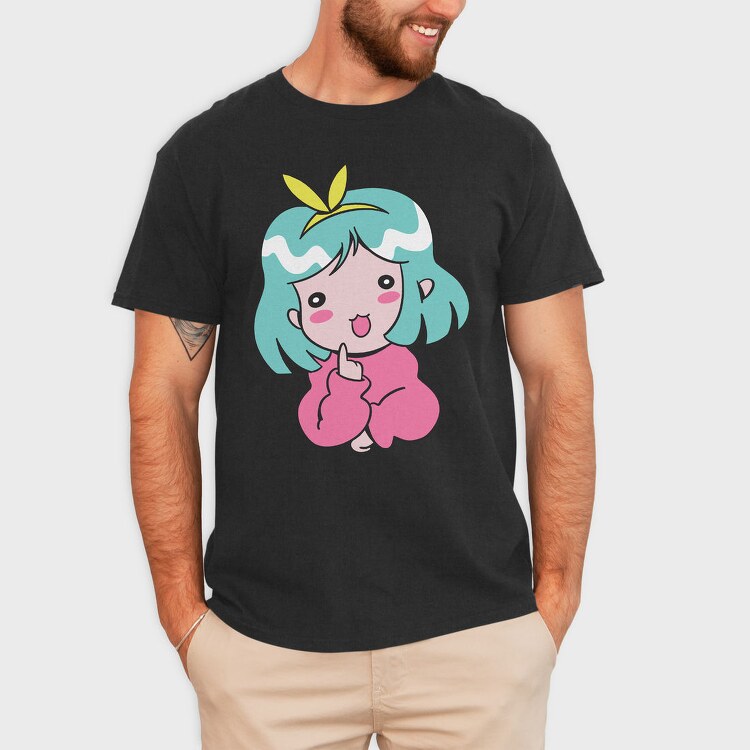 Kawaii Ice Cream Girl, Tricou Barbati (Unisex)
