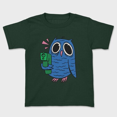 Tricou Copii, Crazy Owl Gun