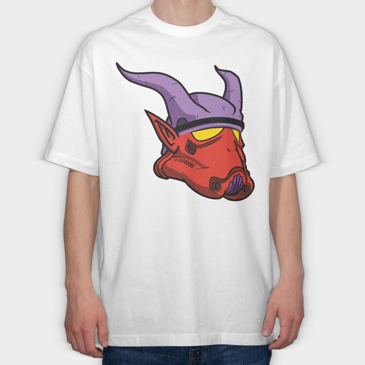 Red Dragon Helmet, Tricou Oversize Barbati (Unisex)