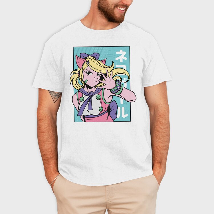 Neon Wolf Howl, Tricou Barbati (Unisex)