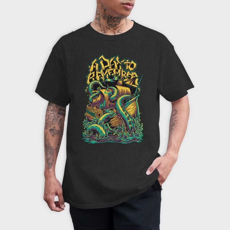 Kraken Attack, Tricou Barbati (Unisex)