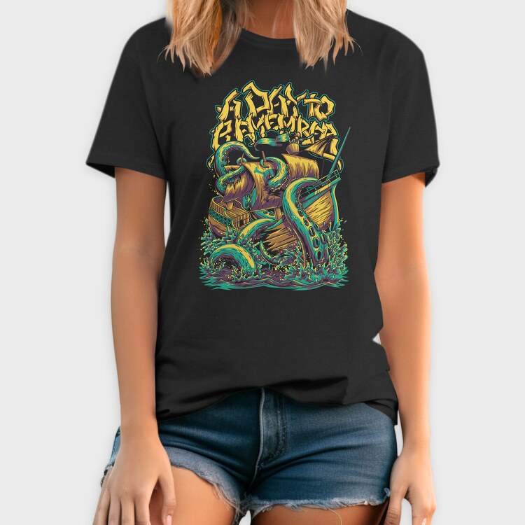 Kraken Attack, Tricou Barbati (Unisex)