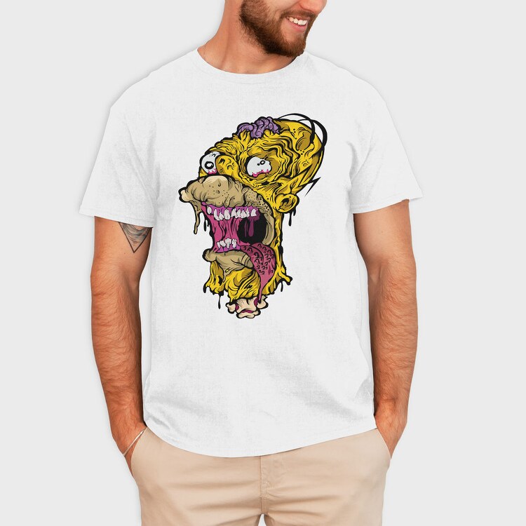 Zombie Mouth Feast, Tricou Barbati (Unisex)