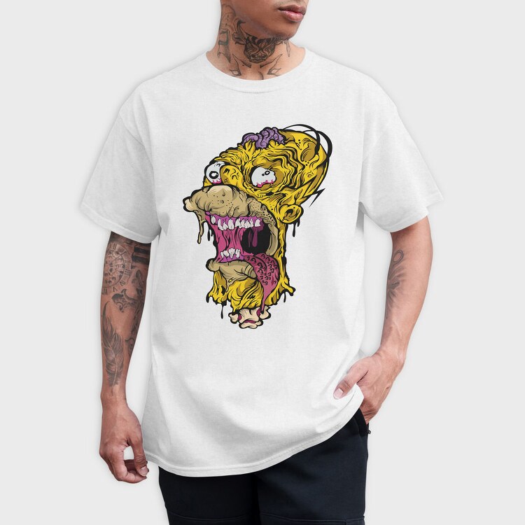 Zombie Mouth Feast, Tricou Barbati (Unisex)