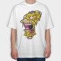 Zombie Mouth Feast, Tricou Oversize Barbati (Unisex)