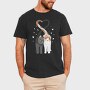 Cat Love Heart, Tricou Barbati (Unisex)