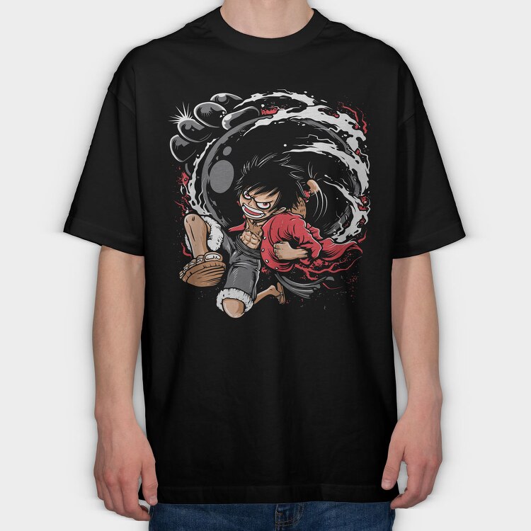 Red Panda Punch, Tricou Oversize Barbati (Unisex)