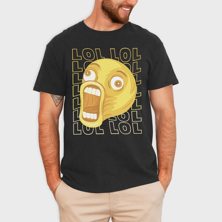 Laughing Emoji Scream, Tricou Barbati (Unisex)