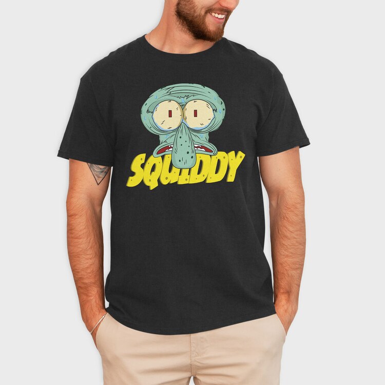 Squidly Eyes, Tricou Barbati (Unisex)