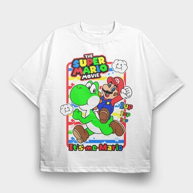 Mario Yoshi Movie, Tricou Oversize Barbati (Unisex)