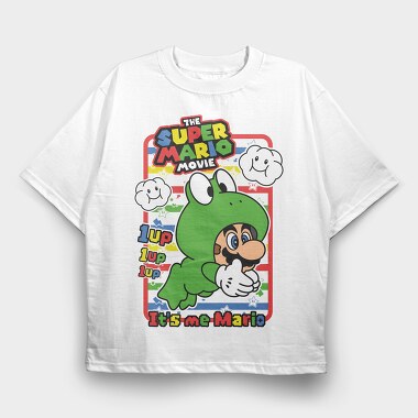 Super Mario 1up Fun, Tricou Oversize Barbati (Unisex)