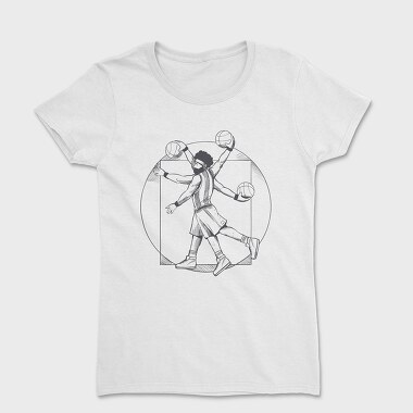 Basketball Vitruvian Man, Tricou Femei