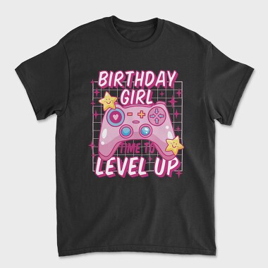 Birthday Girl Level Up, Tricou Barbati (Unisex)
