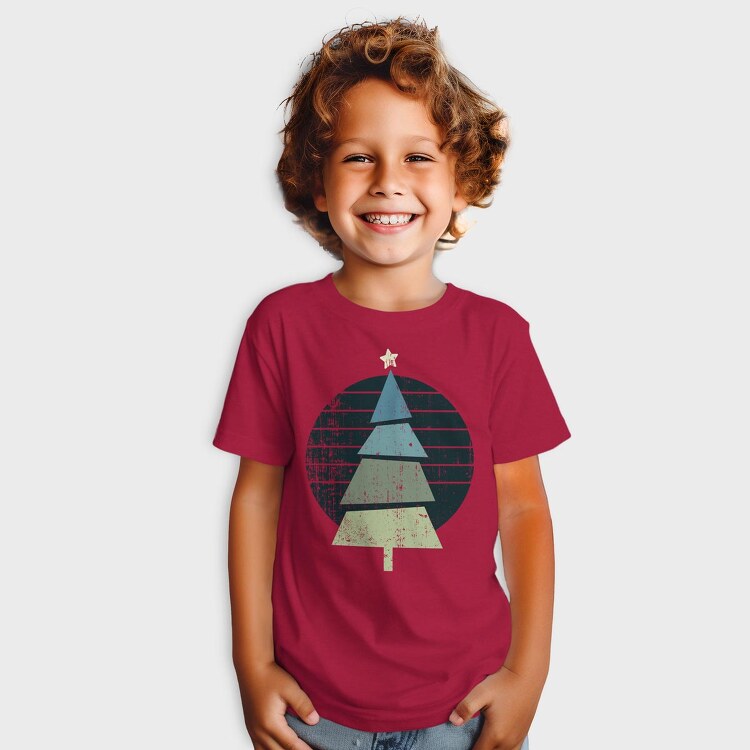 Retro Christmas Tree, Tricou Copii