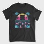 Cat Vaporwave, Tricou Barbati (Unisex)