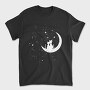 Cats Love Moon, Tricou Barbati (Unisex)