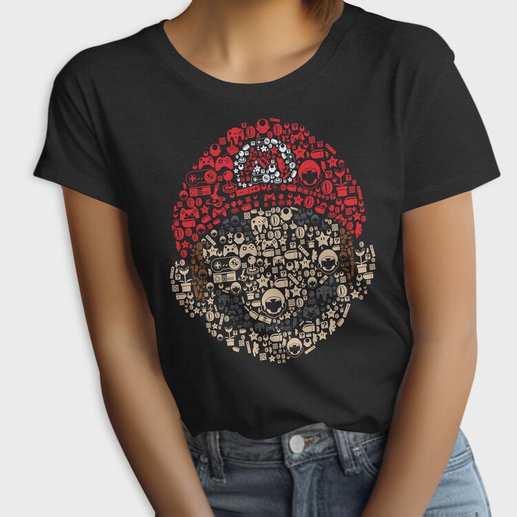 Mario Heart Icons, Tricou Femei
