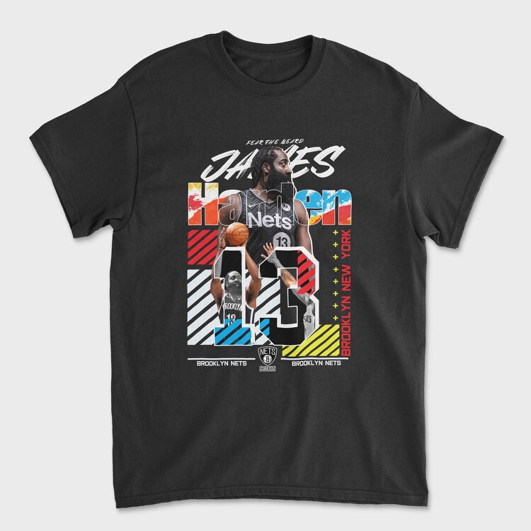 James Harden Nets Design, Tricou Barbati (Unisex)