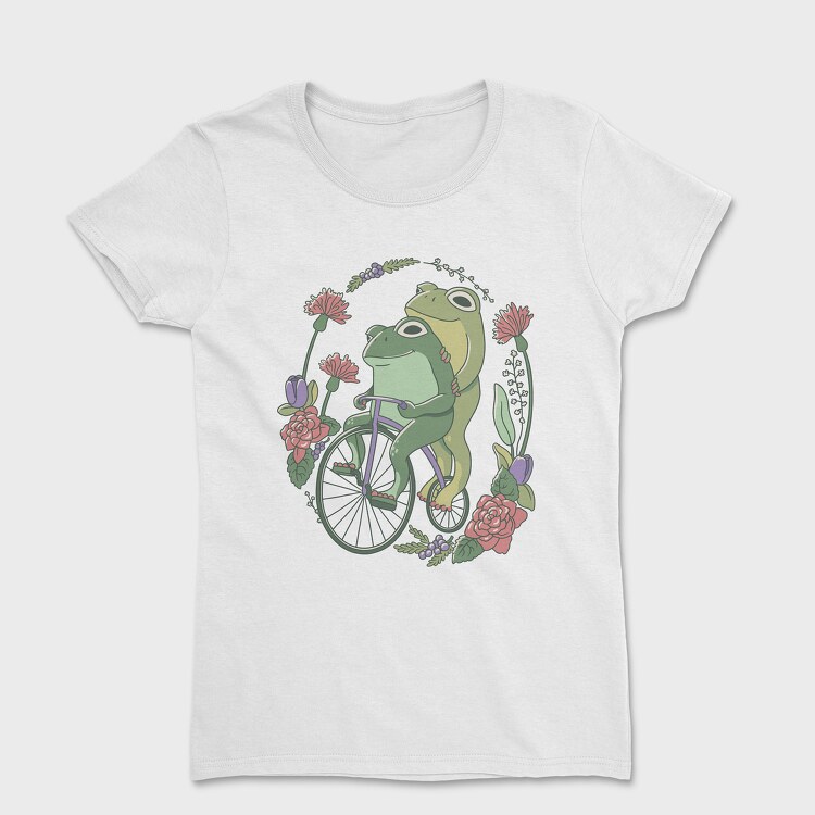 Cottagecore Frogs, Tricou Femei