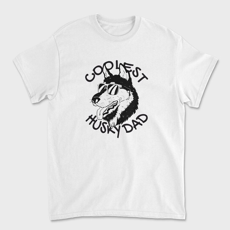 Dog Husky Dad, Tricou Barbati (Unisex)
