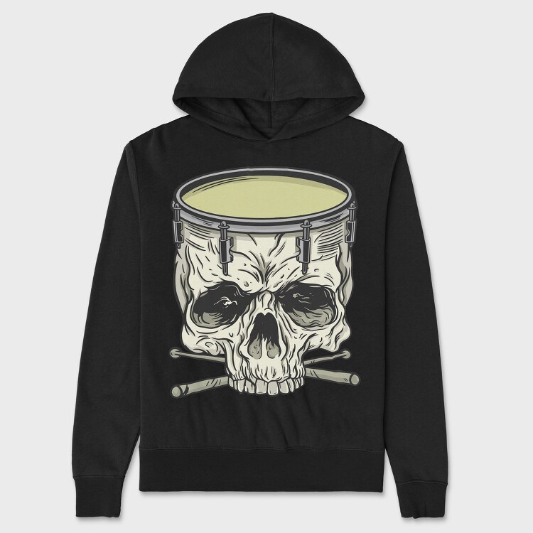 Skull drum, Hanorac Oversize Barbati (Unisex)