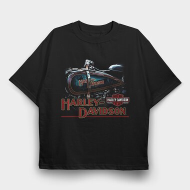 Harley Davidson Bike Ride 2, Tricou Oversize Barbati (Unisex)