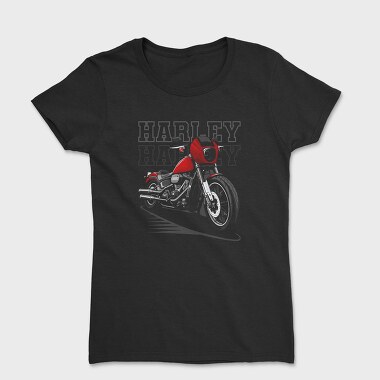 Harley Davidson Red Bike Ride, Tricou Femei