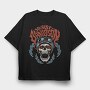 Harley Davidson Skull Biker, Tricou Oversize Barbati (Unisex)