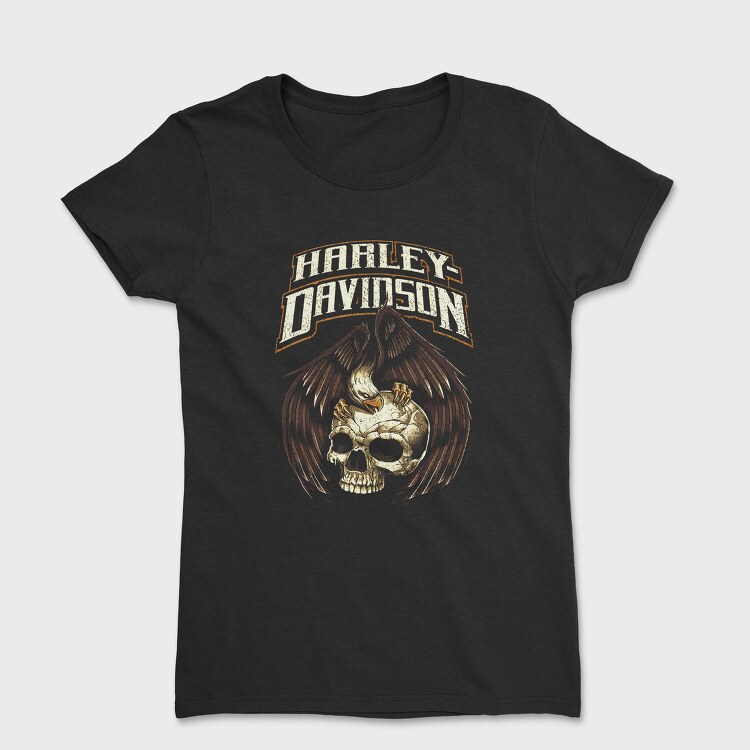 Harley Davidson Skull Eagle, Tricou Femei