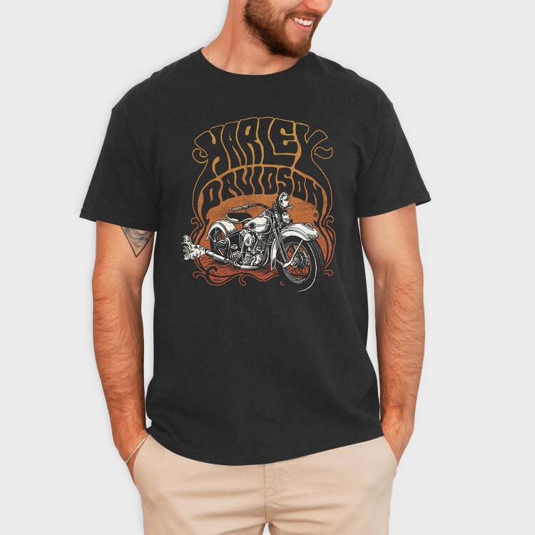 Harley Davidson Bike Ride, Tricou Barbati (Unisex)