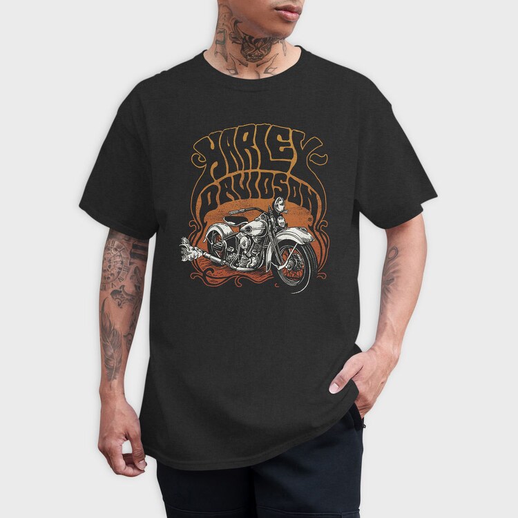 Harley Davidson Bike Ride, Tricou Barbati (Unisex)