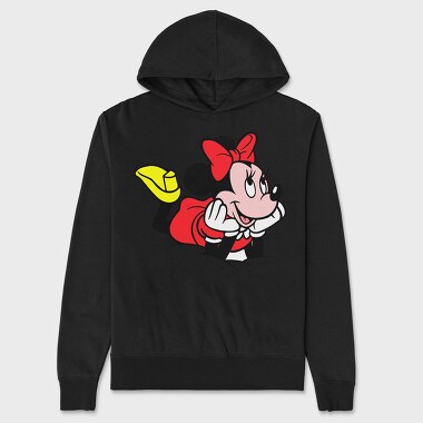 Cartoon Retro Minnie 4, Hanorac Oversize Barbati (Unisex)