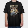 Boswell Music City Biker Girl Nashville, Tricou Oversize Barbati (Unisex)