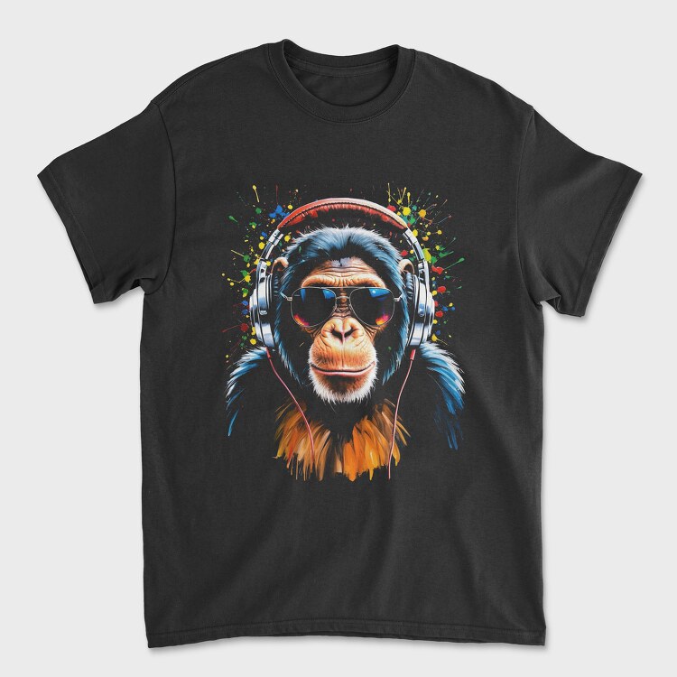 Monkey Dj, Tricou Barbati (Unisex)