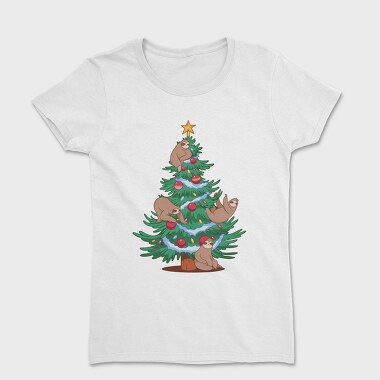 Sloth Christmas Tree, Tricou Femei