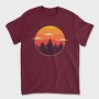 Sunset Trees, Tricou Barbati (Unisex)