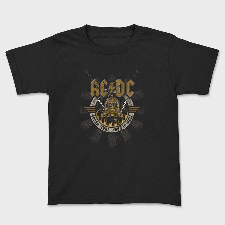 Acdc Bell Flames Eyes 2, Tricou Copii