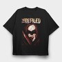 Bleeding Angel Red Flames, Tricou Oversize Barbati (Unisex)