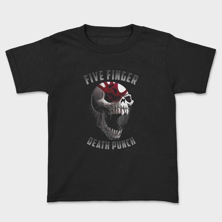 Five Finger Death Punch Skull Crosses Eyes, Tricou Copii