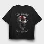 Five Finger Death Punch Skull Crosses Eyes, Tricou Oversize Barbati (Unisex)