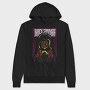 Grim Reaper Flames Crosses 2, Hanorac Oversize Barbati (Unisex)