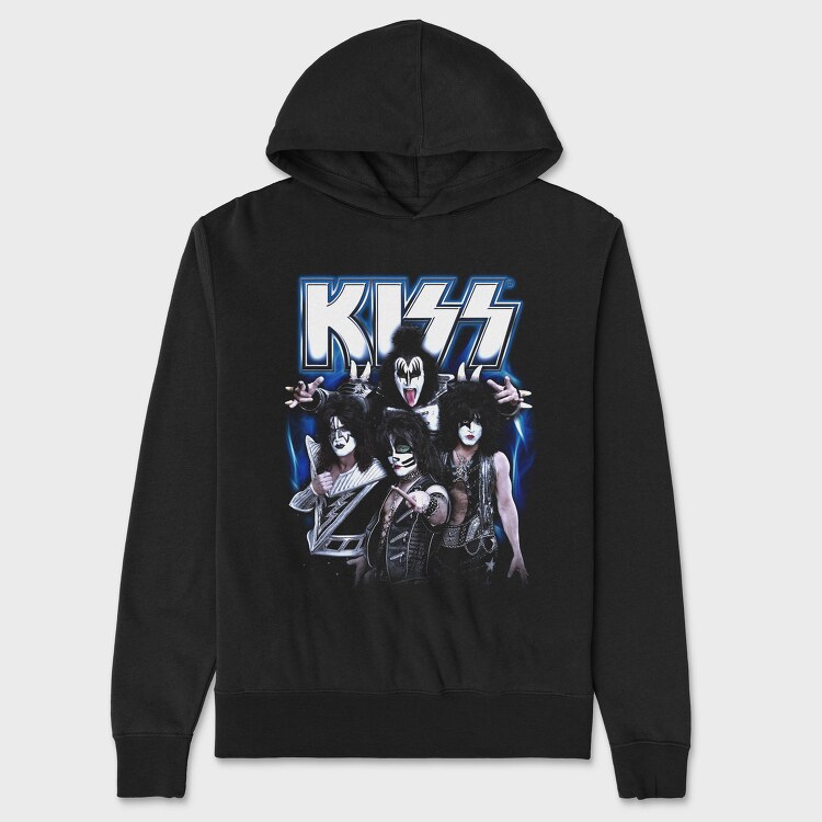 Kiss Band Legendary Rock, Hanorac Oversize Barbati (Unisex)