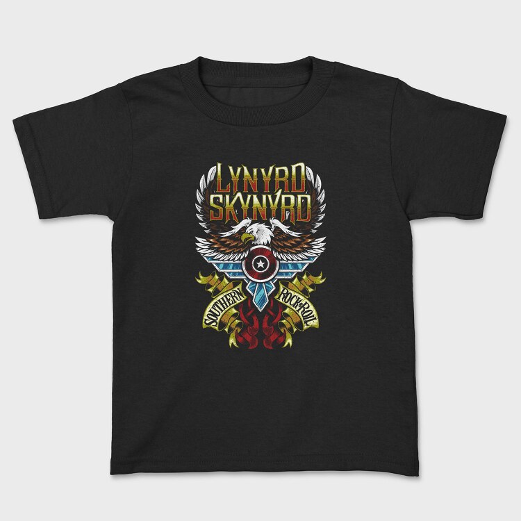 Lynnyrd Skynyrd Eagle Flag Flames 2, Tricou Copii