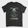 Megadeth Skull Planet Flames 2, Tricou Barbati (Unisex)