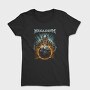 Megadeth Skull Planet Flames, Tricou Femei